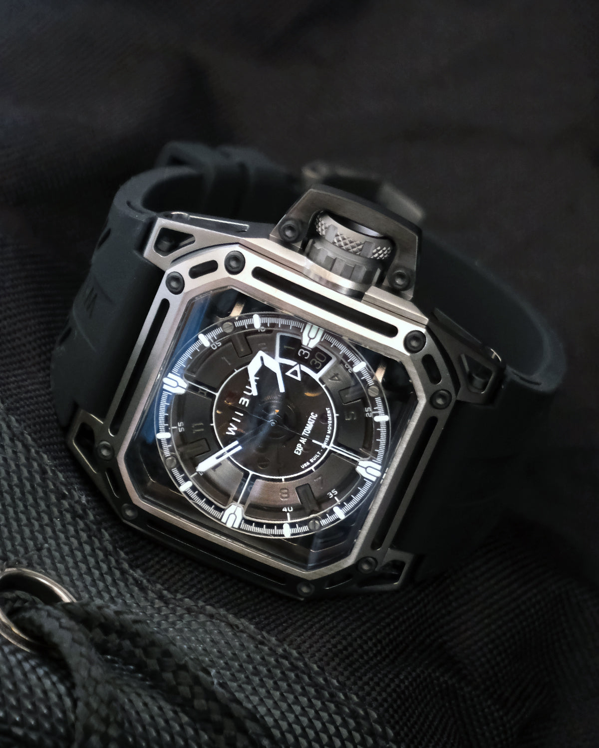 WILBUR EXP Gunmetal Luxury Watch USA